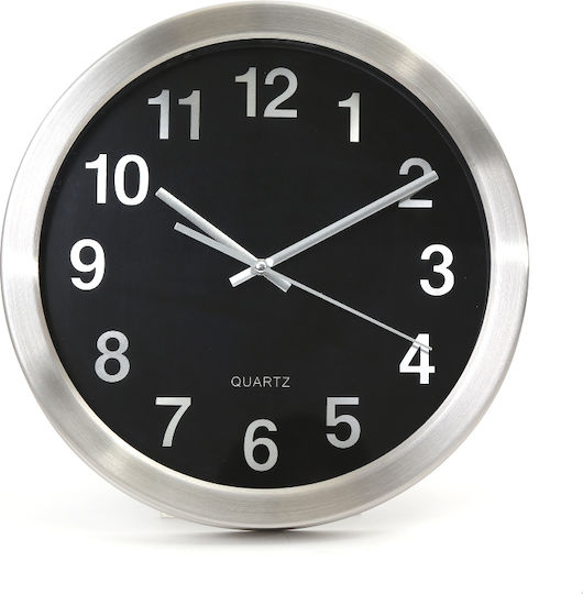 Platinet Wanduhr Silber