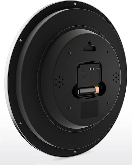 Mebus Radio Wall Clock Black Ø25cm