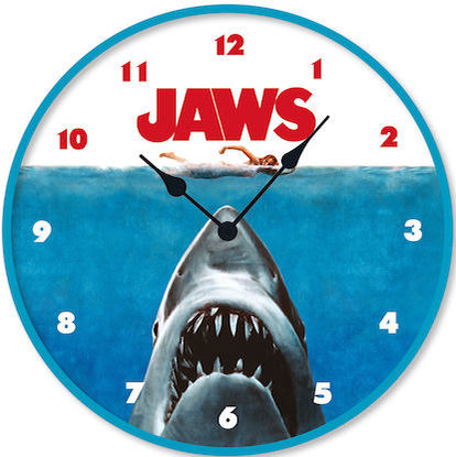 Pyramid International Jaws Rising Ρολόι Τοίχου Πλαστικό Μπλε Ø25cm