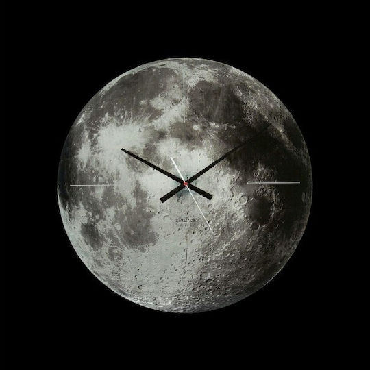 Karlsson Moon Ceas de Perete Plastic Gri Ø60cm