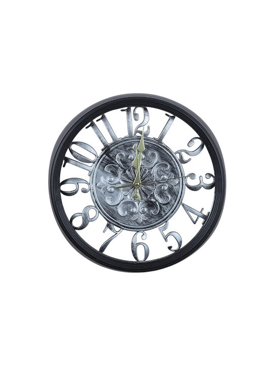 Wanduhr Kunststoff Braun Ø37cm