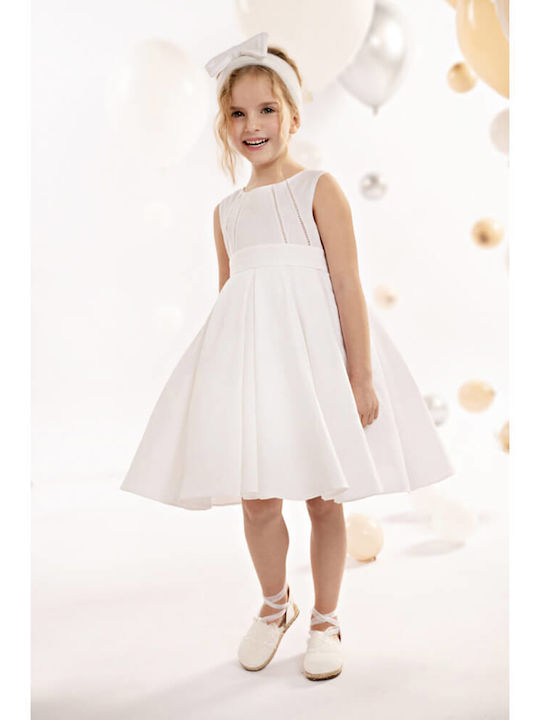 Baby Bloom Alb Rochie de Botez