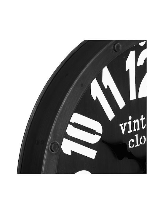 Atmosphera Antique Wall Clock Metallic Black Ø45cm
