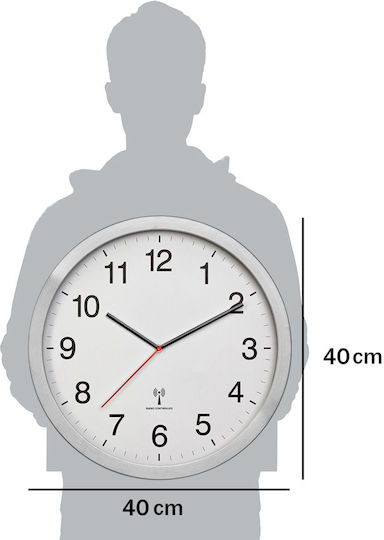 TFA Ρολόι Τοίχου Λευκό Ø40cm