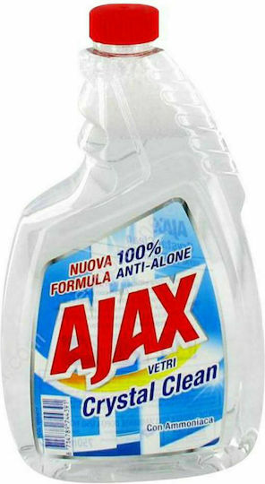 Ajax Crystal Ανταλλακτικό για Καθαριστικό Υγρό Τζαμιών 750ml