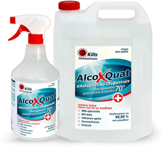 Alcofarm AlcoXQuat За Обща Употреба с Дезинфекционно Действие 1x4л