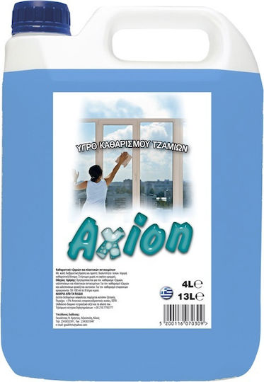 Axion Επαγγελματικό Καθαριστικό Υγρό Τζαμιών 4lt