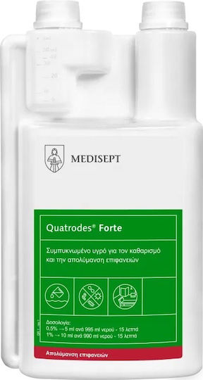 Medisept Quatrodes Forte за Неръждаеми Повърхности с Дезинфекционно Действие 1x5л