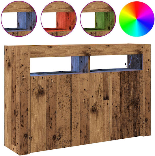Μπουφές Ξύλινος Παλιό Ξύλο 116x30x75cm