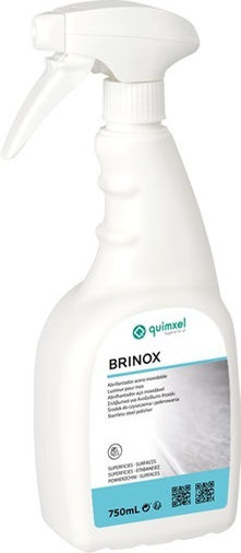Quimxel Brinox Професионално Почистващ Спрей за Неръждаеми Повърхности 1x750мл