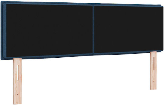 vidaXL Wooden Bed Headboard Blue 144x128cm