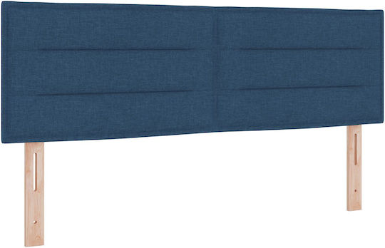 vidaXL Wooden Bed Headboard Blue 144x128cm