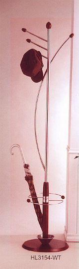 Καλόγερος Μεταλλικός Ασημί 189cm