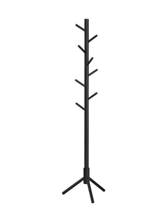Vasagle Wooden Coat Rack Black 47x47x175cm