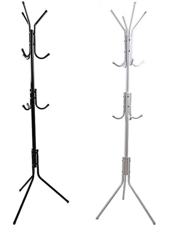 Sidirela Freestanding Coat Rack Metallic Black 31x31x170cm