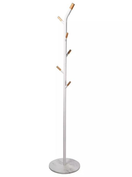 ArteLibre Καλόγερος Ξύλινος Λευκός 36x36x175cm