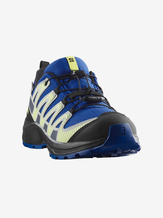 Kids Hiking Shoes Xa Pro V8 Waterproof Blue