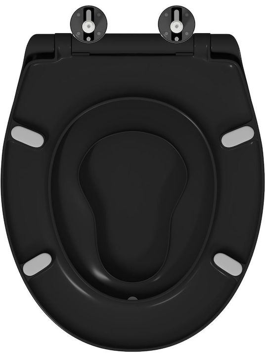 vidaXL Kinder Toilettenbrille Kunststoff Schwarz