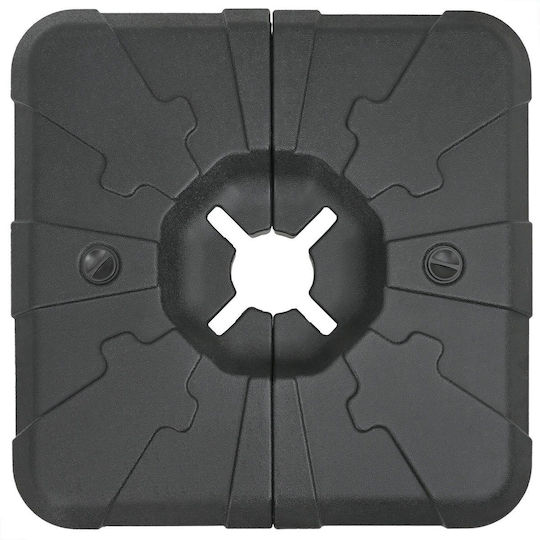 vidaXL Umbrella Base Water - Sand Plastic Square Beige
