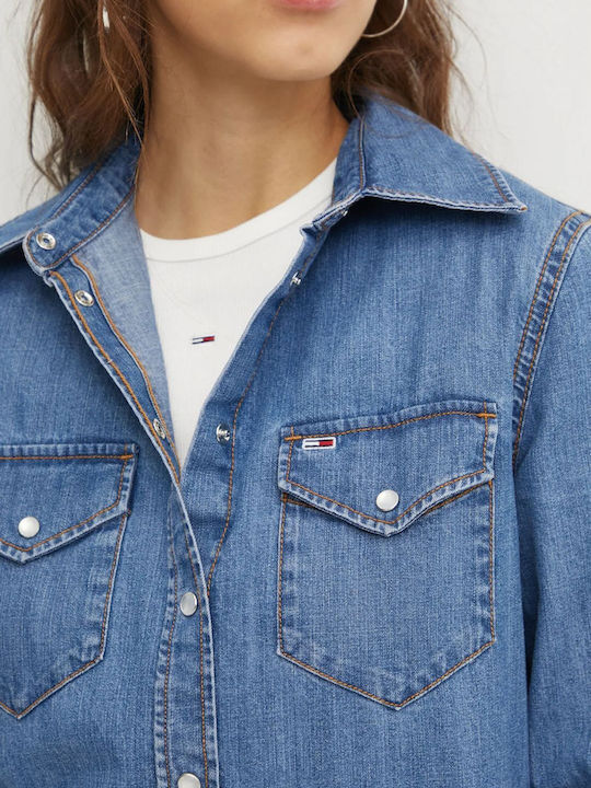 Mini Σεμιζιέ Φόρεμα Τζιν Med Denim