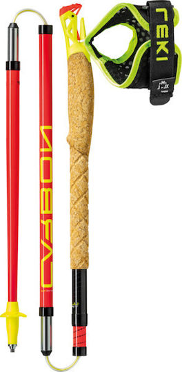 Leki Pair of Compact Carbon Fiber Trekking Poles Ultratrail Fx.one Red 182gr
