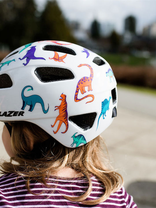 Lazer Pnut KC Cască pentru biciclete / trotinete pentru copii pentru biciclete Orașului Alb
