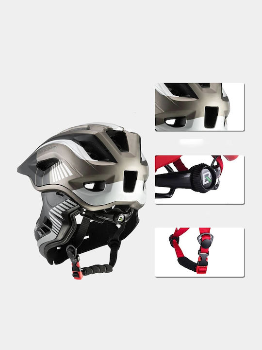 Rockbros Kinderfahrrad- / Rollerhelme Fahrrad Stadt Gray