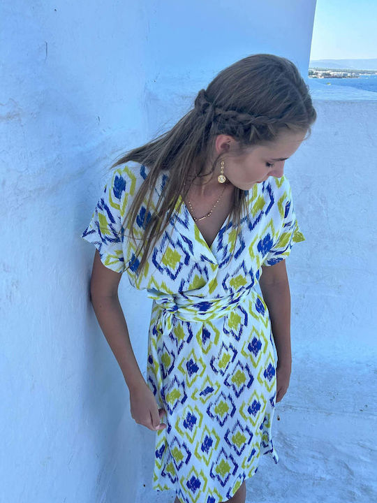 Summer Midi Slip Dress Blue