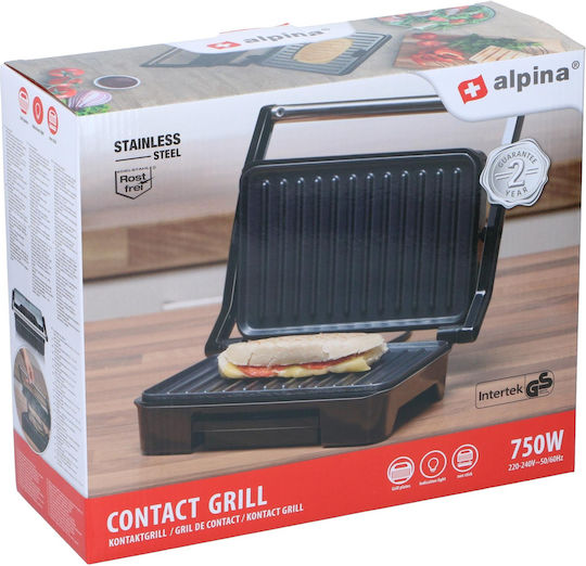 Alpina Appliances Sandwich Maker for for 2 Sandwiches Sandwiches 750W