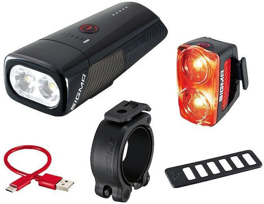 Sigma Sport Σετ Φώτα Ποδηλάτου USB Buster FL1100 / Buster RL150