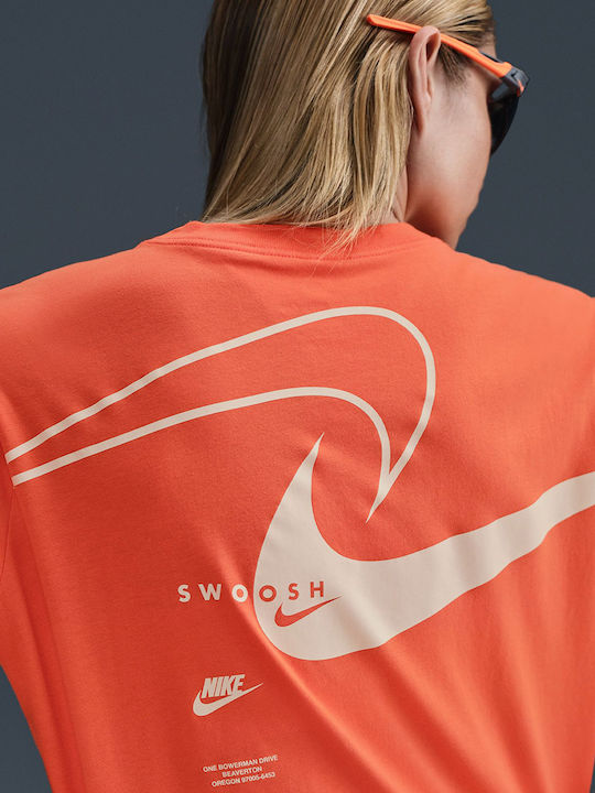 SWOOSH Γυναικείο T-shirt Πορτοκαλί