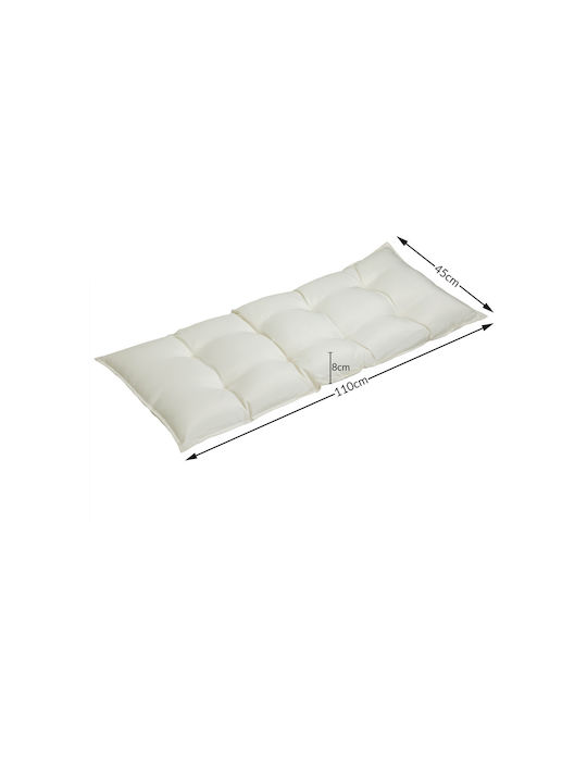 Detex Pernă De Bancă De Grădină Rotundă Crem 50x110cm