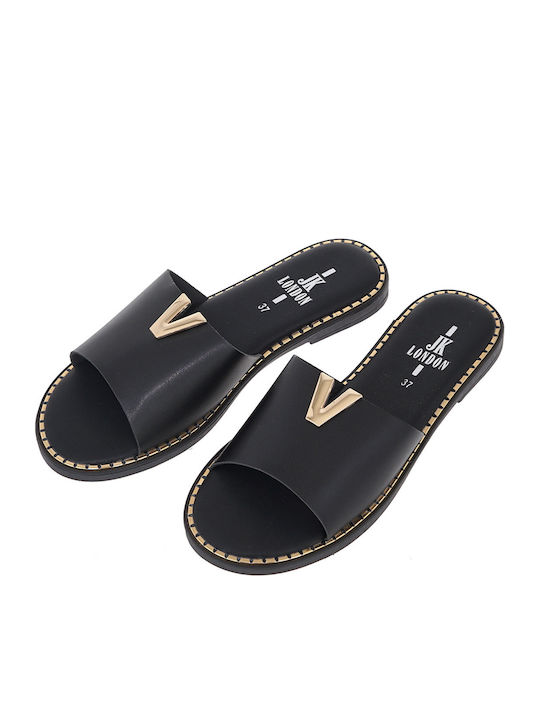 Women's Flat Sandals in Black Color