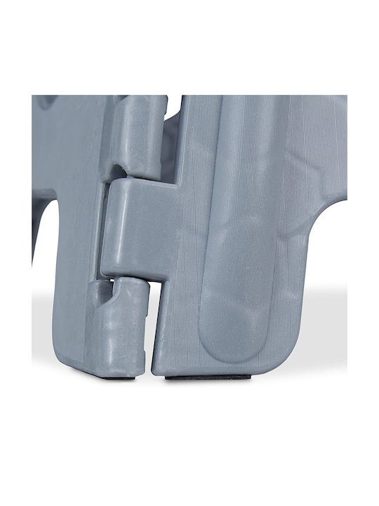 Πλαστικό Σκαμνάκι Εξωτερικού Χώρου Light Grey 39.5x38.5x39.9cm