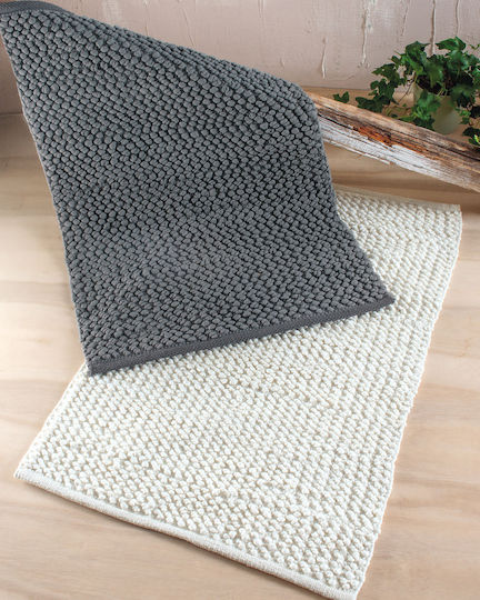 Rythmos Bath Mat Cotton Archi Ecru 120-196-005 Ecru 60x90cm