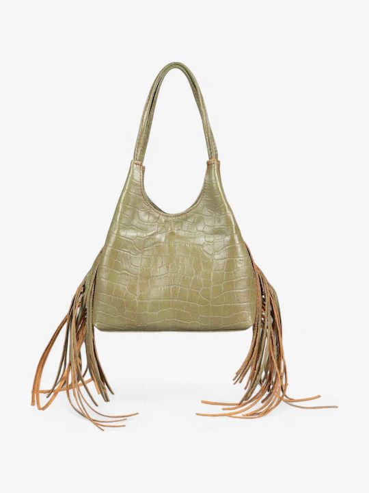 Leather Women's Bag Handbag Green