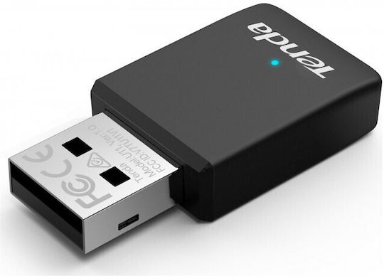 Tenda U11 USB Network Adapter with Wireless Wi-Fi Connection 886Mbps