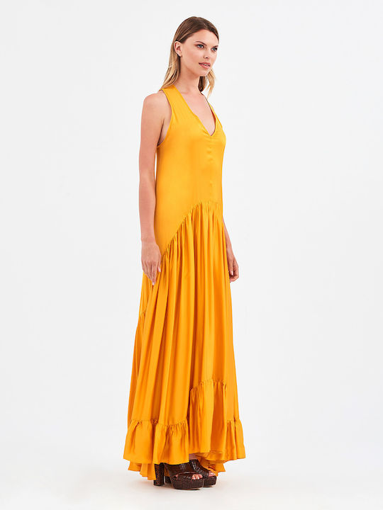 1621 Summer Maxi Dress for Wedding and Christening Yellow