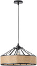 Eurolamp Helios Ceiling Light Black with Rope for E27 Socket 40x130x130cm