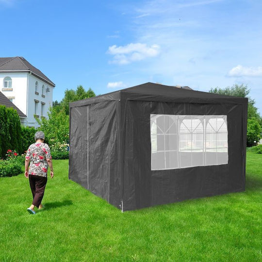 Set 4 Panouri Laterale Pavilion Relaxdays Dimensiuni 2x3m Gri