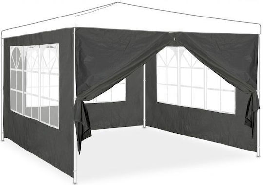Set 4 Panouri Laterale Pavilion Relaxdays Dimensiuni 2x3m Gri