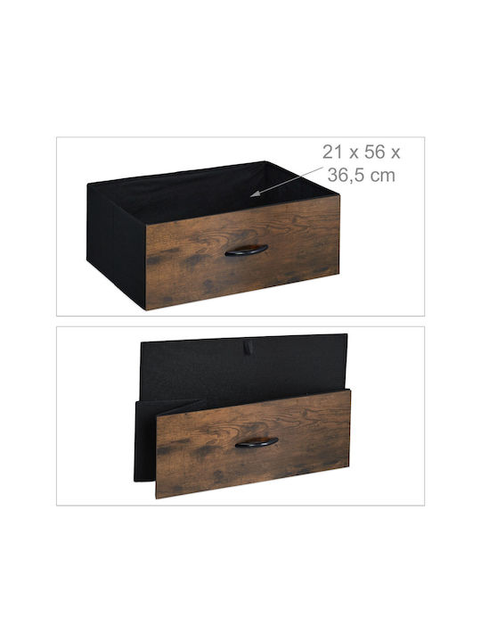 Sertar de depozitare din metal și lemn cu 3 sertare L96.5xW61xH42buc