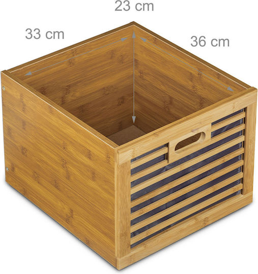 Cabinet de depozitare din lemn și material textil L92xW41xH41buc