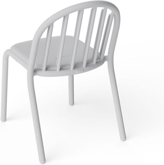 Light Grey Outdoor Chair 2 Pieces 52x56x80.5cm Light Grey Outdoor Chair 2 Pieces 52x56x80.5cm
