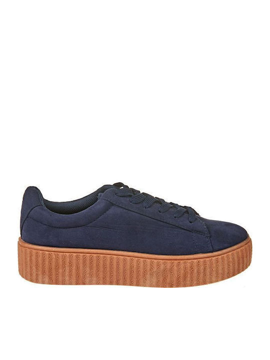 Damen Flatforms Sneakers Beige
