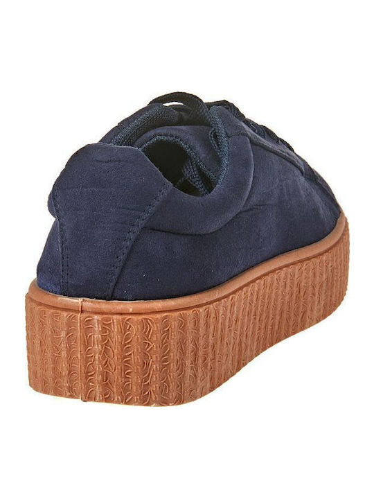 Damen Flatforms Sneakers Beige
