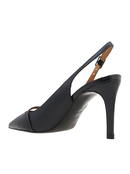 Leather Black High Heels