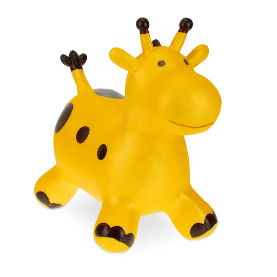 Jucărie Gonflabilă Săritoare Formă de Girafă Copii 3+ Ani Dimensiuni 47 X 26 X 56 Cm Galben Relaxdays