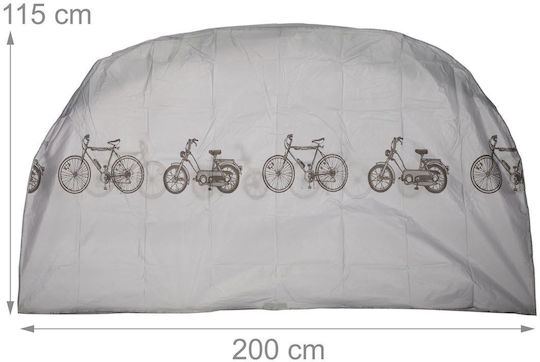 Husă pentru bicicletă/scooter Relaxdays impermeabilă 200 x 115 cm gri 65g/m²