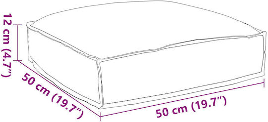 vidaXL Garden Chair Cushion Beige 50x50cm